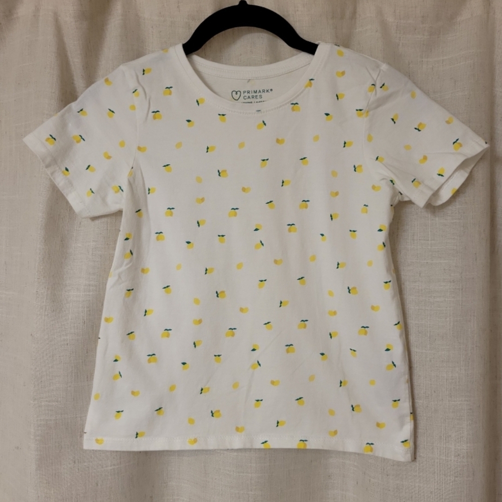 Primark Kid's T-Shirt with Yellow Lemon Print